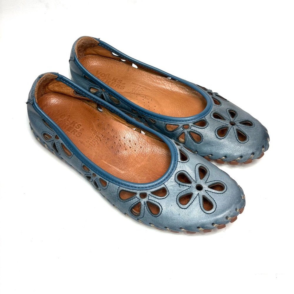 Volks Walkers Blue Laser Cut Flats | 37 - Picture 1 of 8